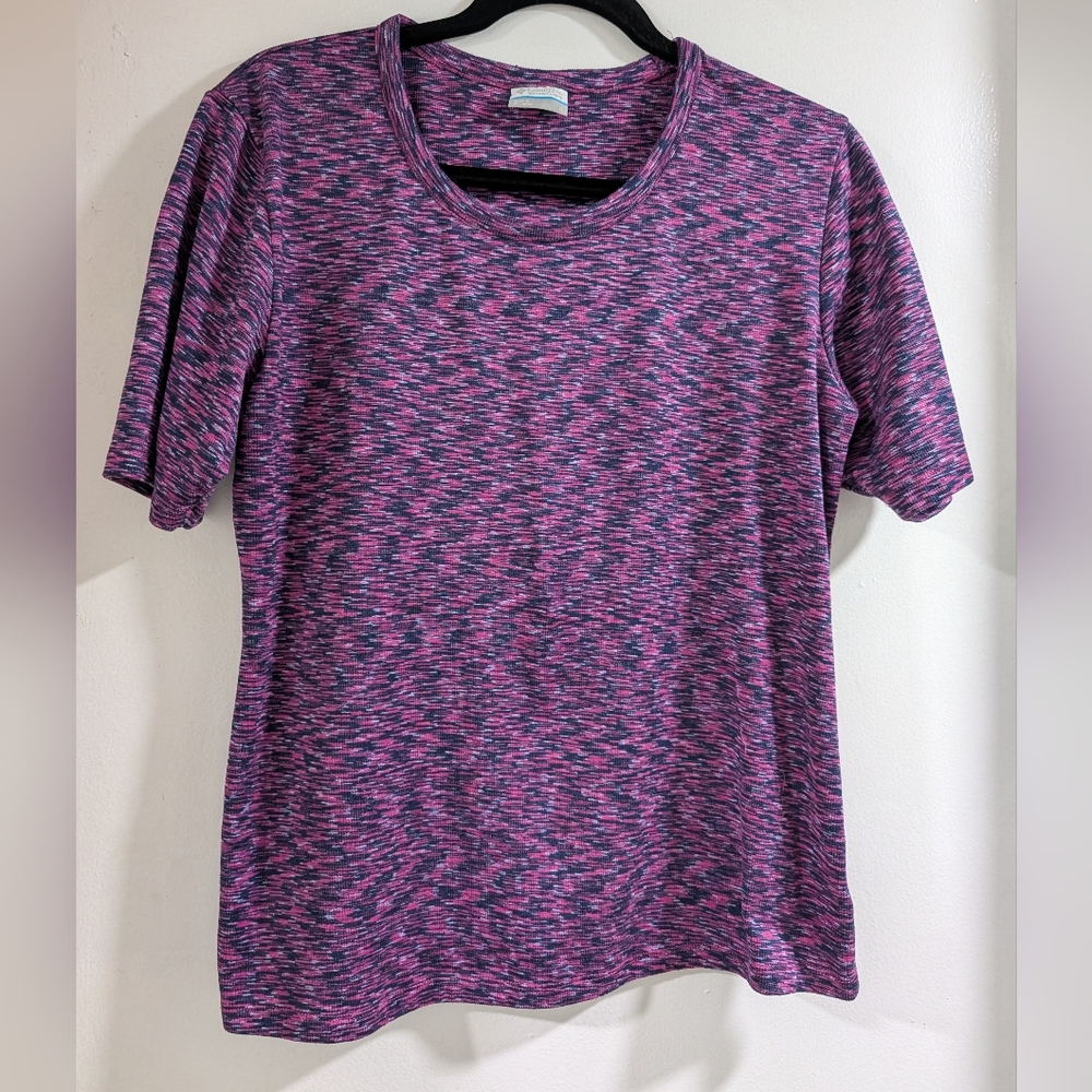 Columbia Women's Pink and Blue Patterned Top